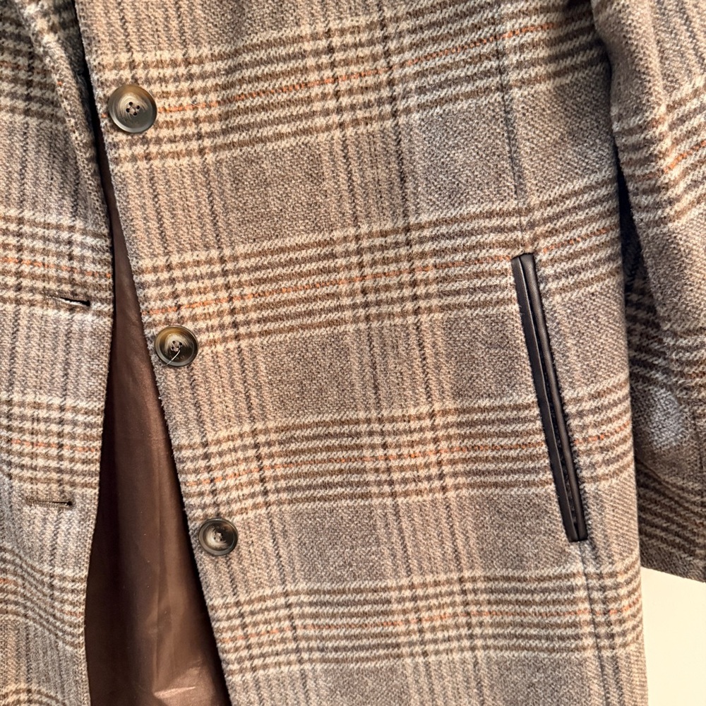 DKNY Brown Patterned Wool Jacket - image 2